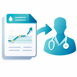 Member health patterns tracked over time in the Dario app